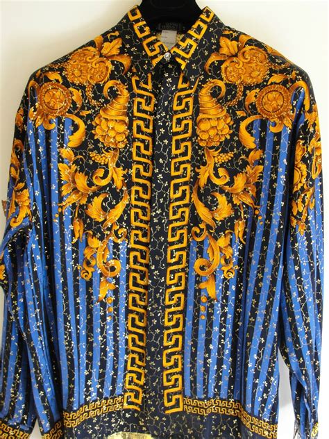 versace silk material|vintage versace silk shirt.